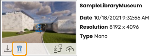 Delete panorama button